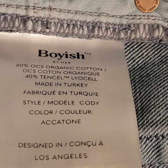 Boyish The Cody High Rise Jean Shorts Size 28 - Picture 5 of 12
